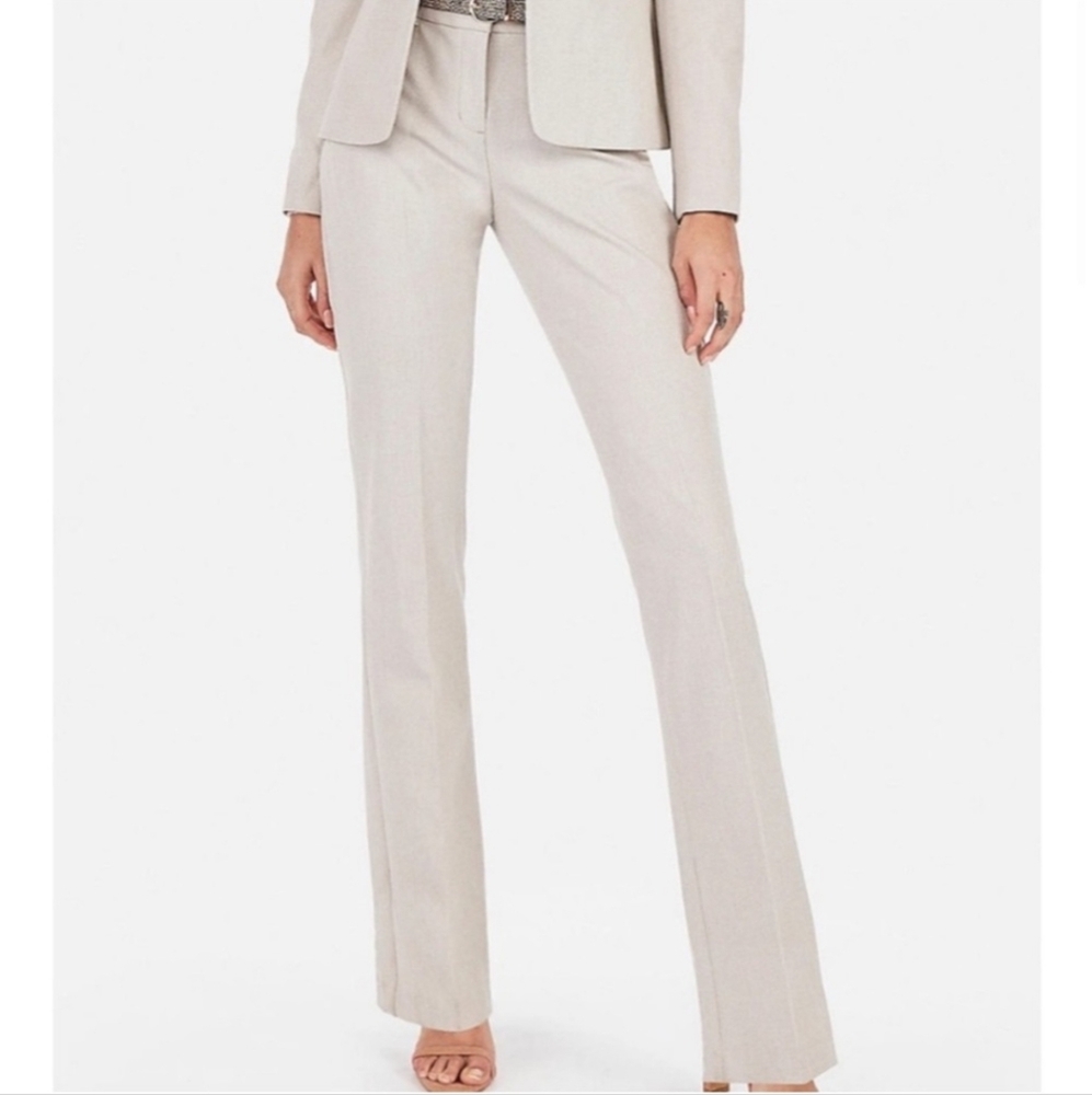 Express Cream Women's Flare Pants